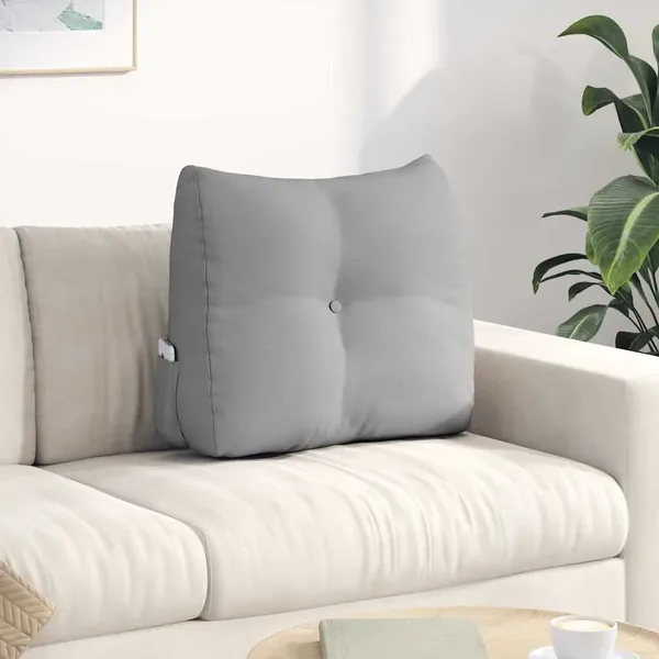 Coussin de Dos Gris nuage 60 x 24 x 50 cm tissu
