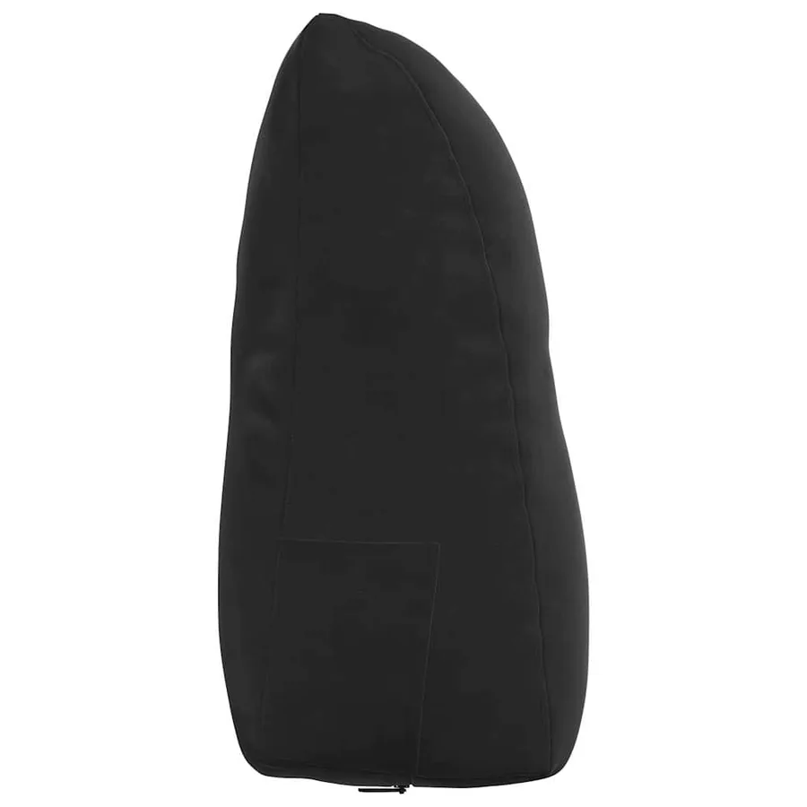 Coussin de Dos Noir 60 x 24 x 50 cm Velours - 7