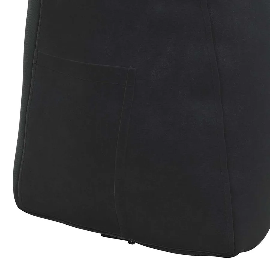 Coussin de Dos Noir 60 x 24 x 50 cm Velours - 9