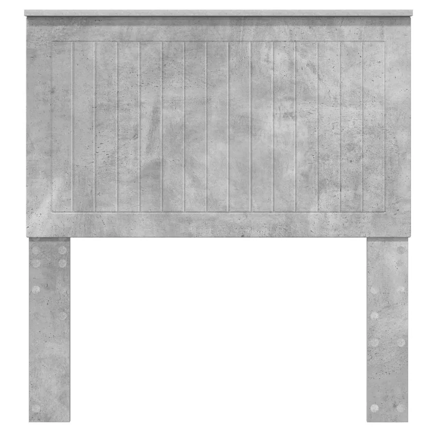 Tête de lit avec tête de lit Gris béton 90 cm Bois d'ingénierie - 4
