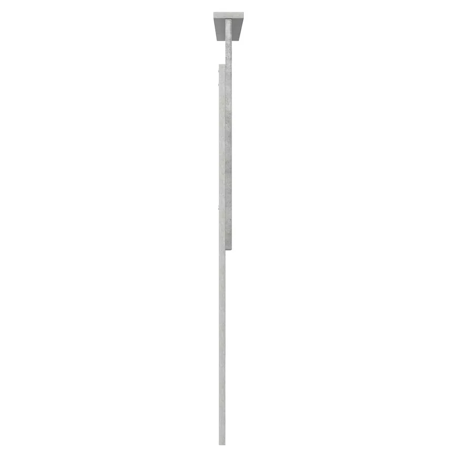 Tête de lit avec tête de lit Gris béton 90 cm Bois d'ingénierie - 5