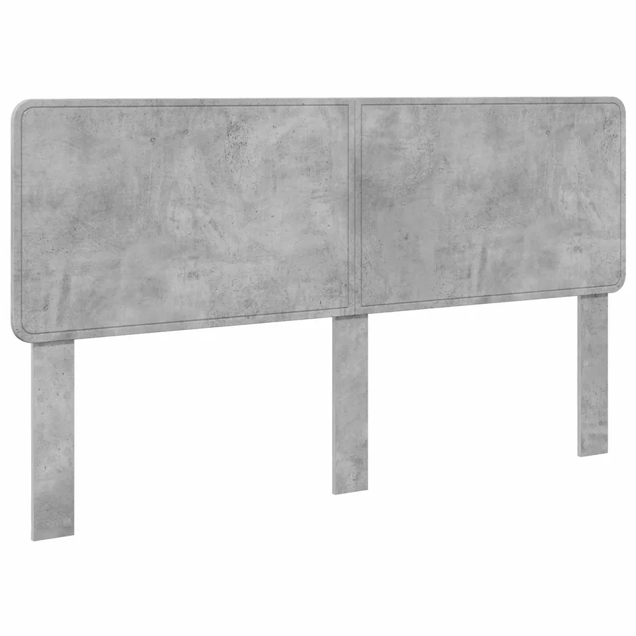 Tête de lit Gris béton Bois d'ingénierie - 2