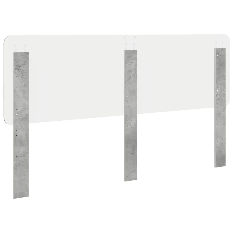 Tête de lit Gris béton Bois d'ingénierie - 6