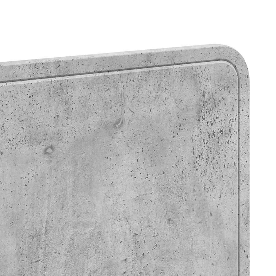 Tête de lit Gris béton Bois d'ingénierie - 7