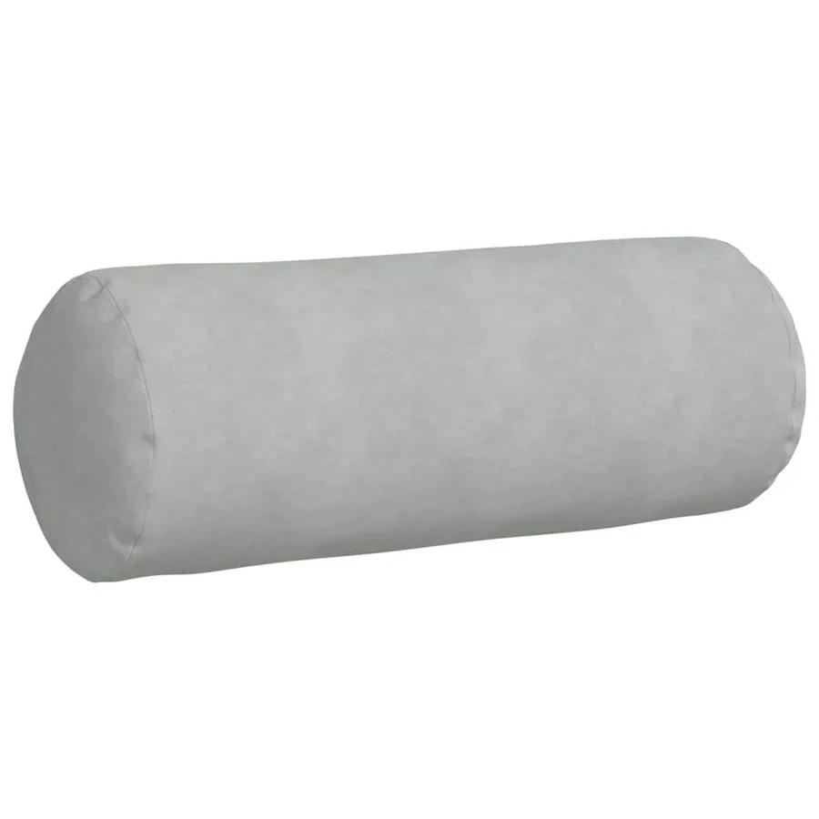 Coussins d'accent 2 pcs Gris clair Ø 25 x 70 cm - 5