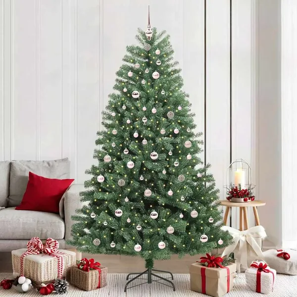 Sapin de Noël Artificiel à Branches Articulées Vert 210 cm
