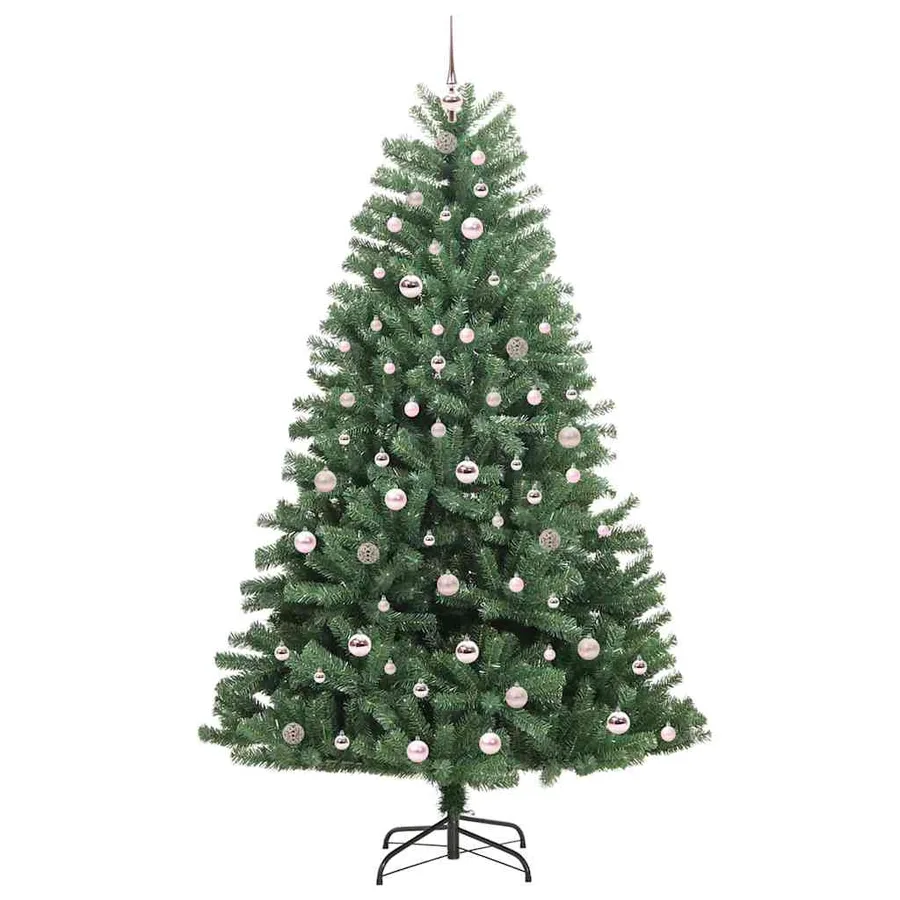 Sapin de Noël Artificiel à Branches Articulées Vert 210 cm - 4