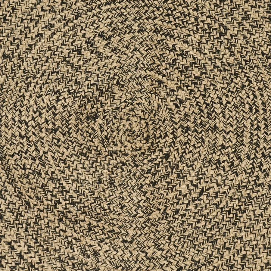 Tapis de surface Naturel et noir 60 x 200 cm Jute - 7