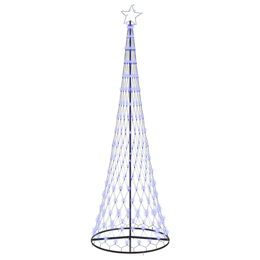 Arbre de Noël LED avec 355 LED avec support Bleu 302,5 cm Métal - 2