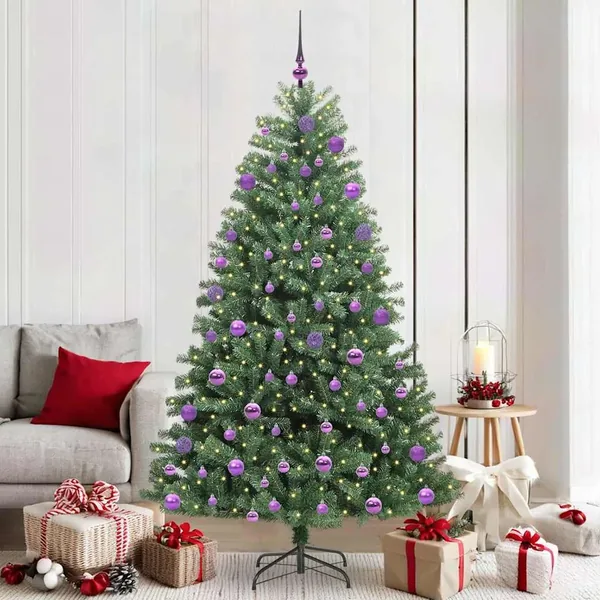 Sapin de Noël Artificiel à Branches Articulées Vert 210 cm