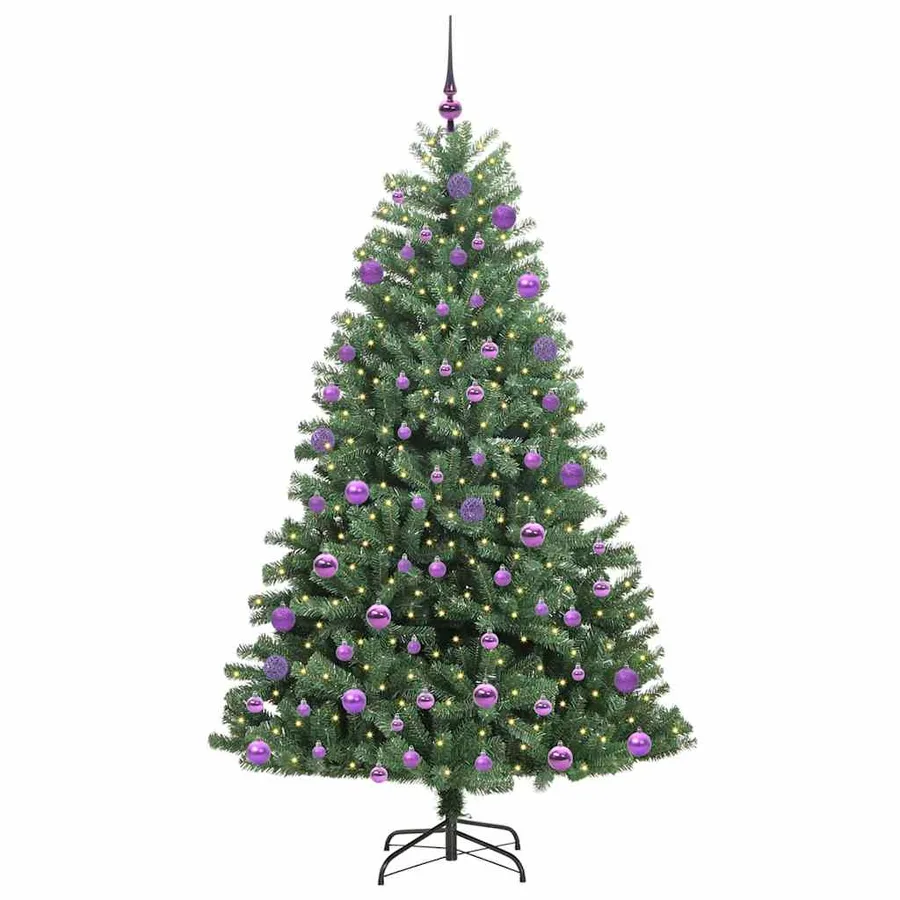 Sapin de Noël Artificiel à Branches Articulées Vert 210 cm - 3