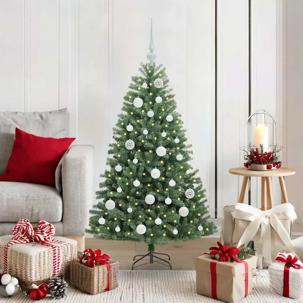 Sapin de Noël Artificiel à Branches Articulées Vert 120 cm