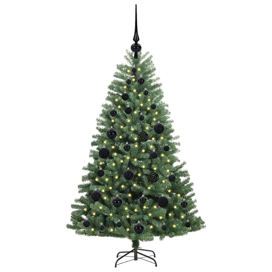 Sapin de Noël Artificiel à Branches Articulées Vert 120 cm - 3