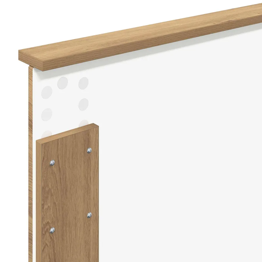 Cadre de lit Chêne artisan 75 x 190 cm Bois d'ingénierie - 11