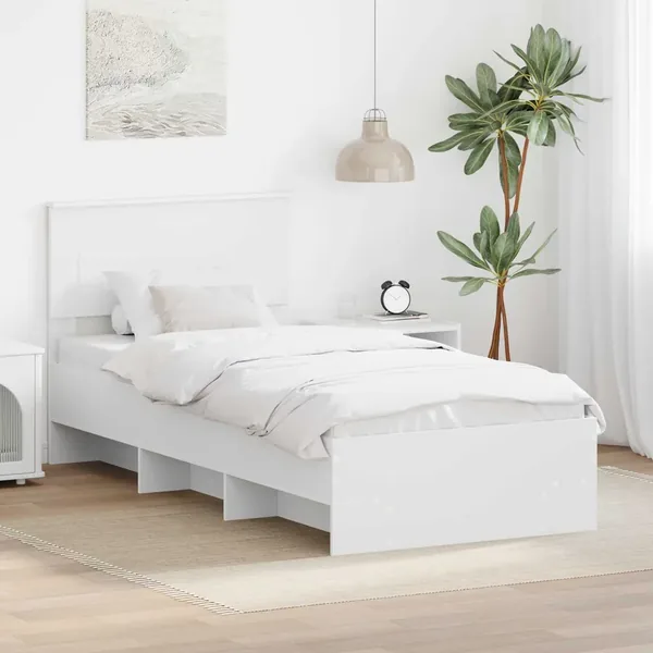 Cadre de lit Blanc 80 x 200 cm Bois d'ingénierie