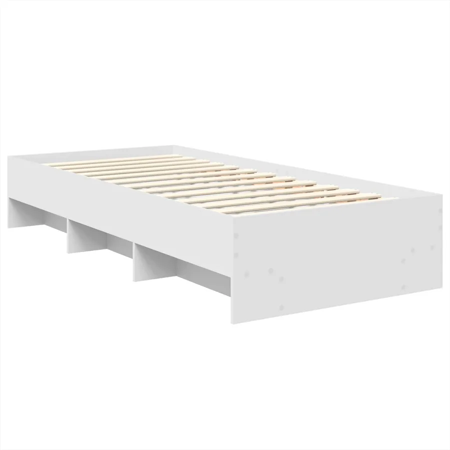 Cadre de lit Blanc 80 x 200 cm Bois d'ingénierie - 5