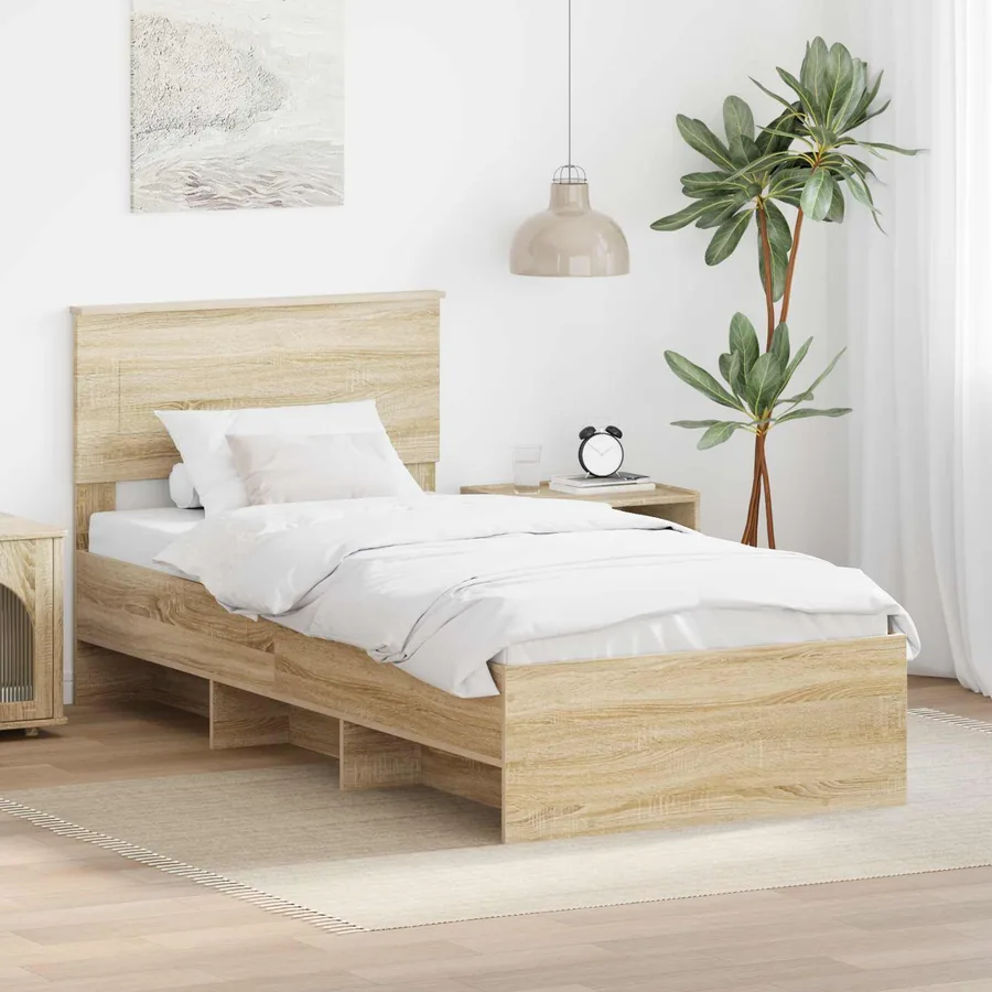 Cadre de lit Chêne Sonoma 80 x 200 cm Bois d'ingénierie