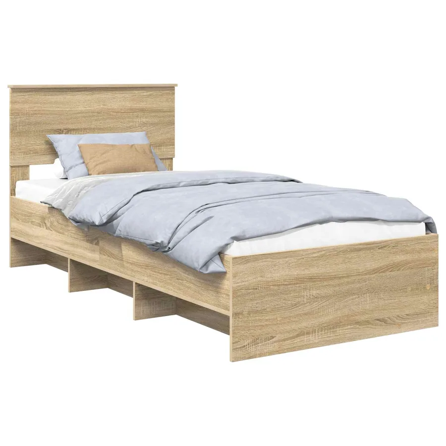 Cadre de lit Chêne Sonoma 80 x 200 cm Bois d'ingénierie - 2