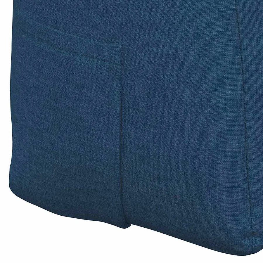 Coussin de Dos Bleu 120 x 24 x 50 cm tissu - 9