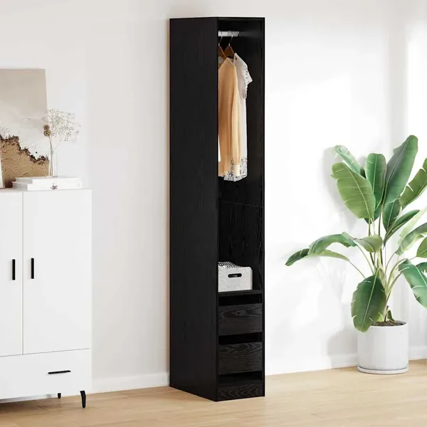 Armoire Chêne noir 50 x 30 x 200 cm Bois d'ingénierie