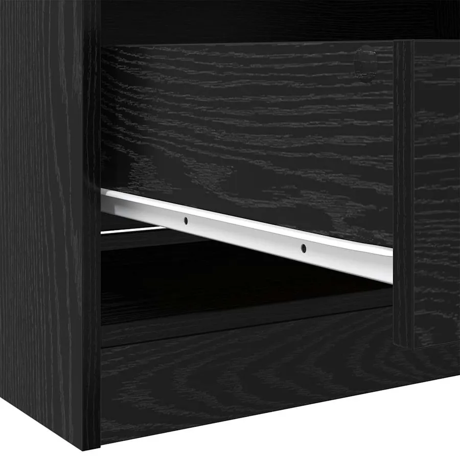 Armoire Chêne noir 50 x 30 x 200 cm Bois d'ingénierie - 10