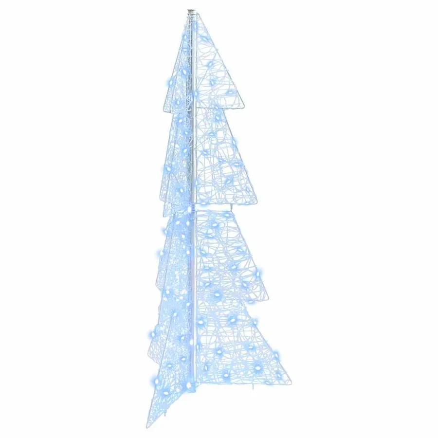 Sapin de Noël avec 100 LED Blanc Froid 120 cm Acrylique - 2