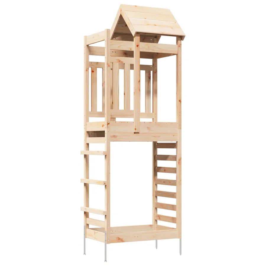 Tour de jeu Marron 52,5 x 85 x 238 cm Pin massif - 2