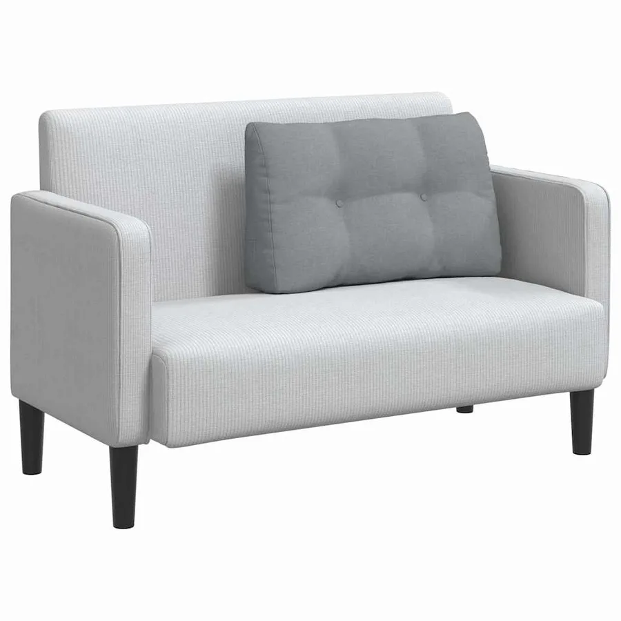 Coussin de Dos Gris clair 80 x 24 x 50 cm tissu - 3