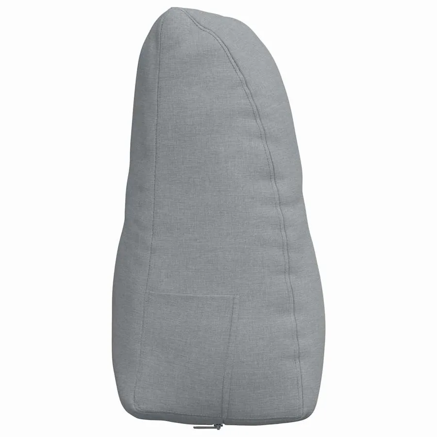 Coussin de Dos Gris clair 80 x 24 x 50 cm tissu - 7