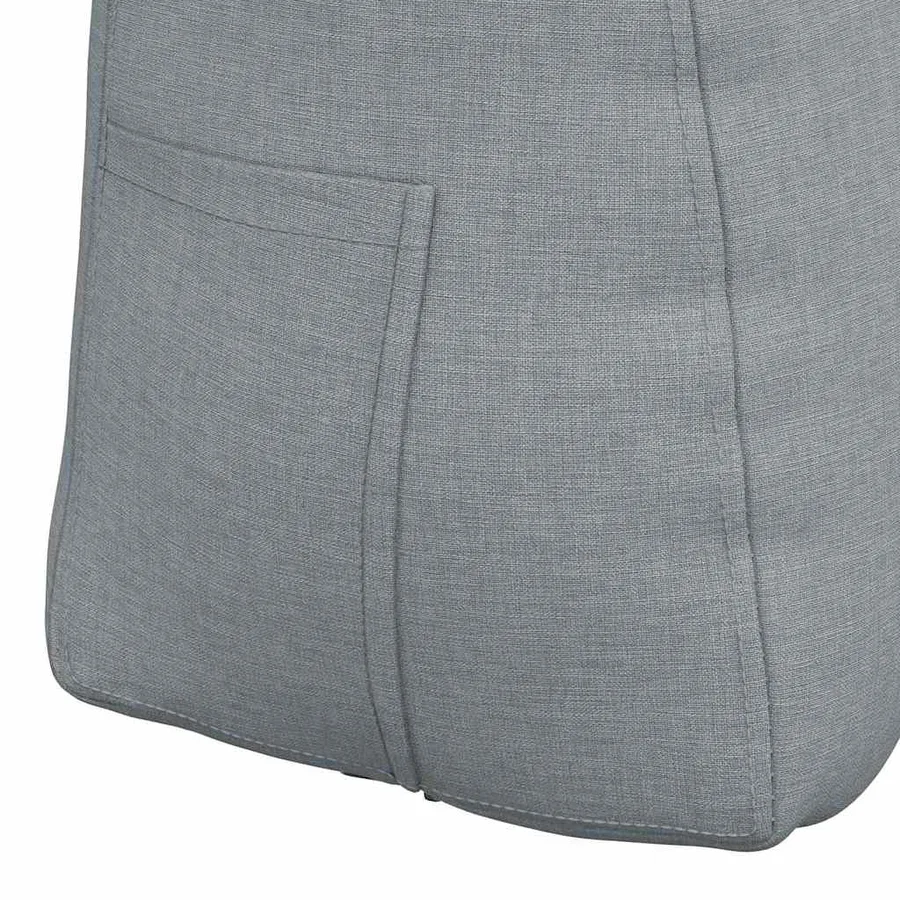 Coussin de Dos Gris clair 80 x 24 x 50 cm tissu - 9