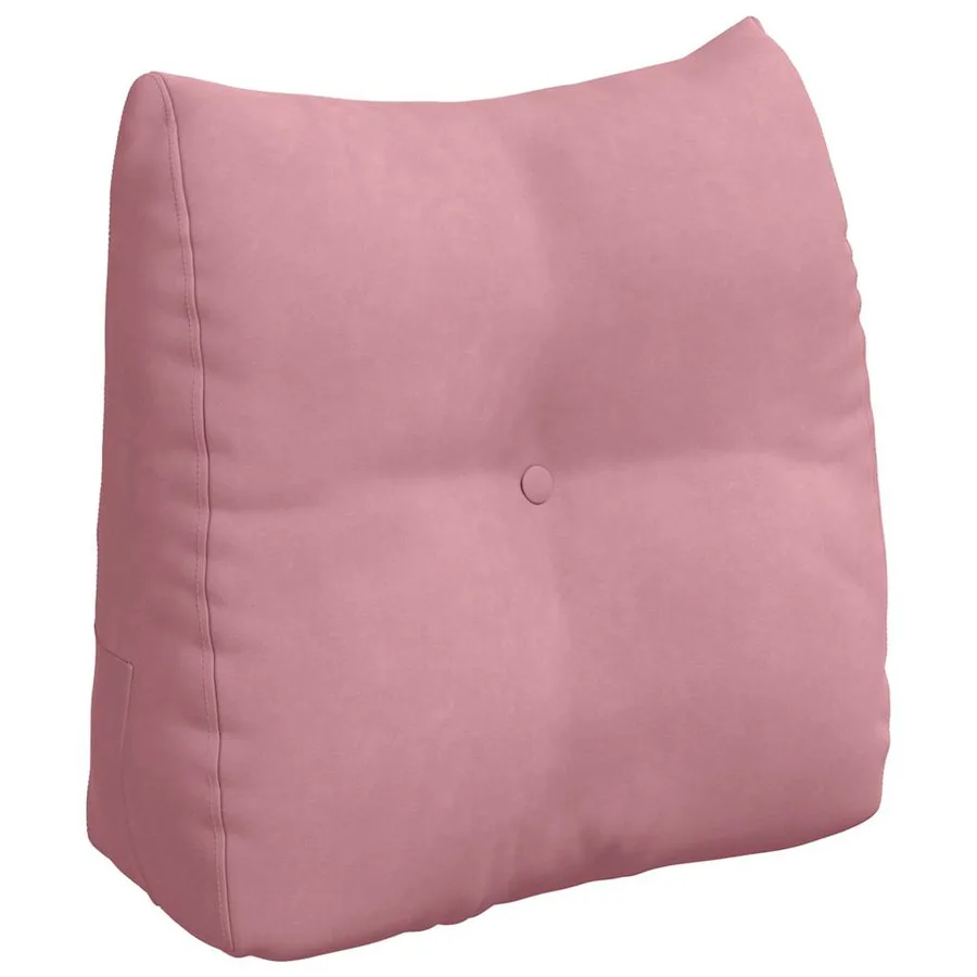Coussin de Dos Rose 45 x 24 x 50 cm Velours - 2
