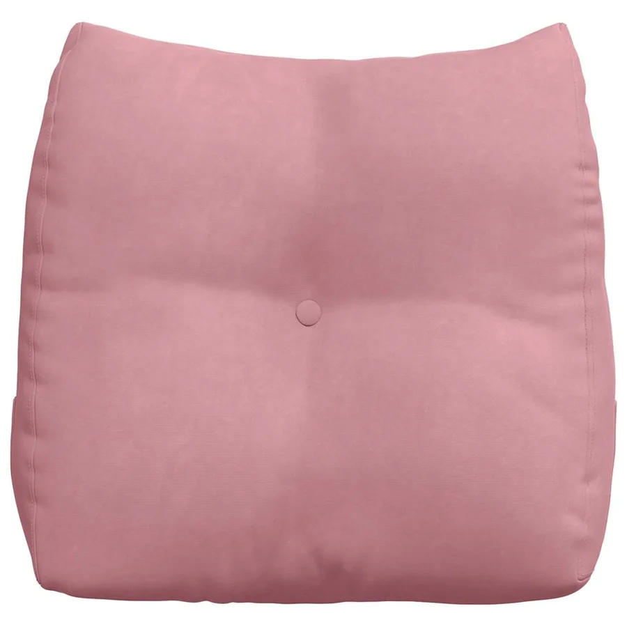 Coussin de Dos Rose 45 x 24 x 50 cm Velours - 6