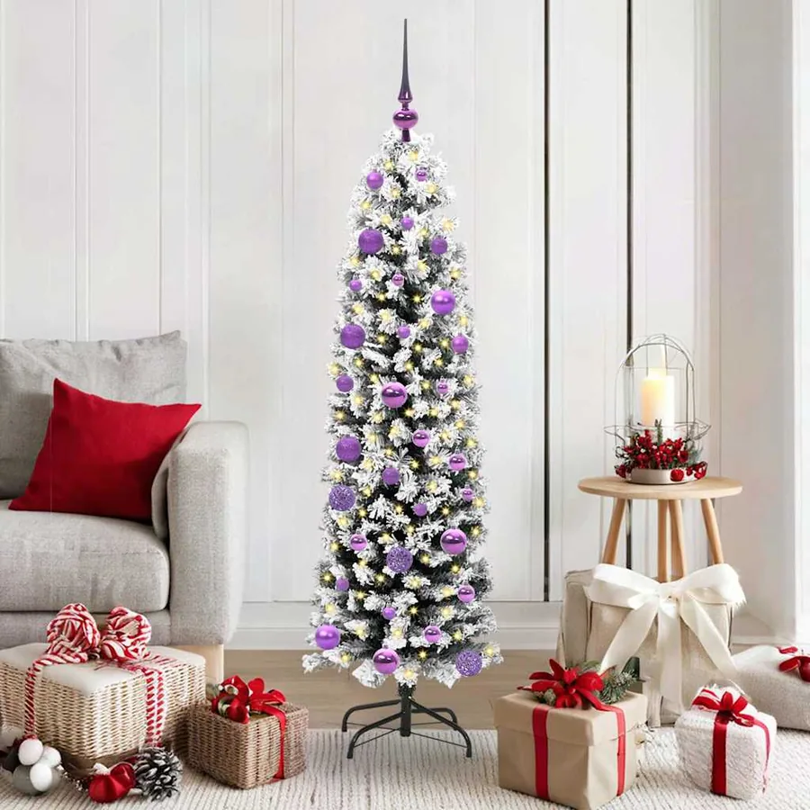 Sapin de Noël artificiel Vert 150 cm PVC et acier et plastique
