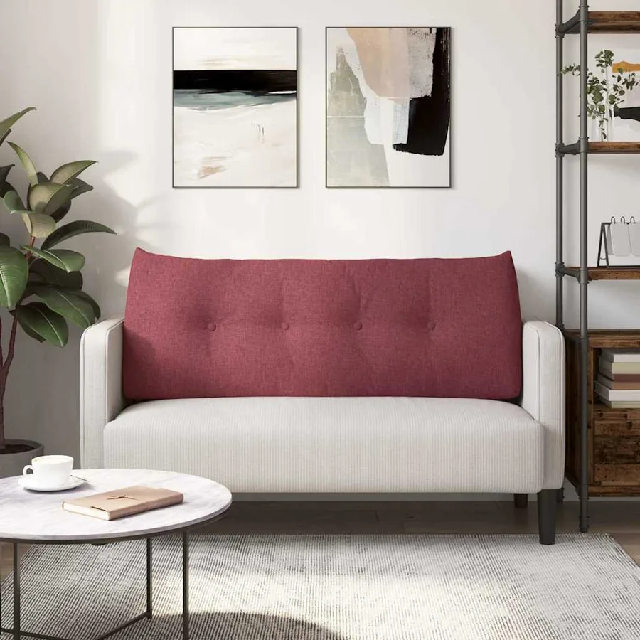 Coussin de Dos Bordeaux 120 x 24 x 50 cm tissu - 4
