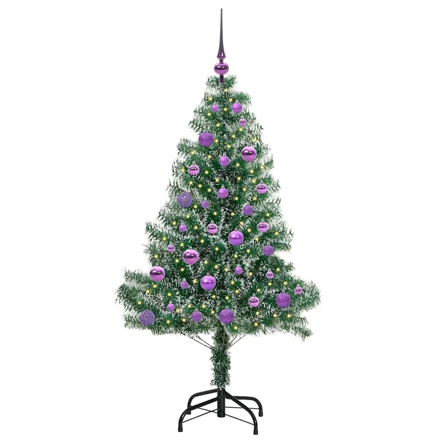 Arbre de Noël artificiel floconné de neige avec lumière LED - 3