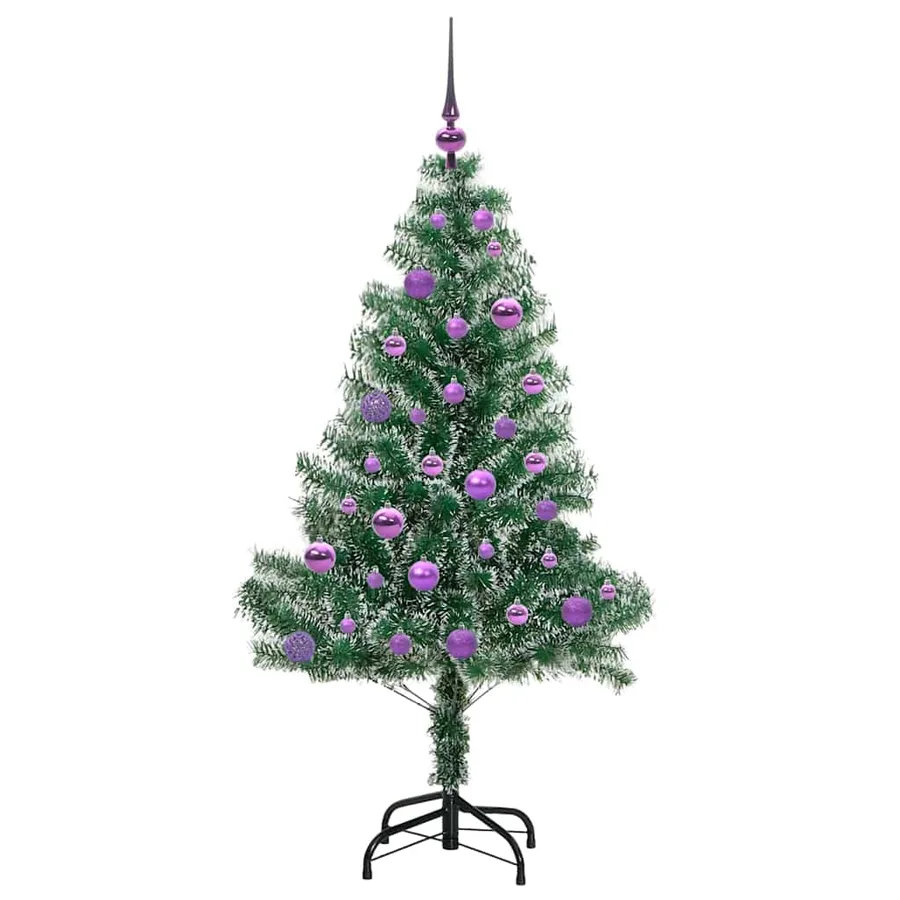 Arbre de Noël artificiel floconné de neige avec lumière LED - 4