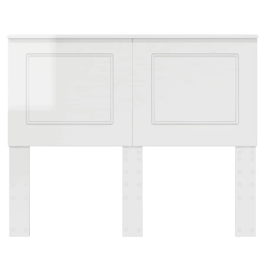 Tête de lit Blanc Brillant 100 cm Bois d’ingénierie - 4