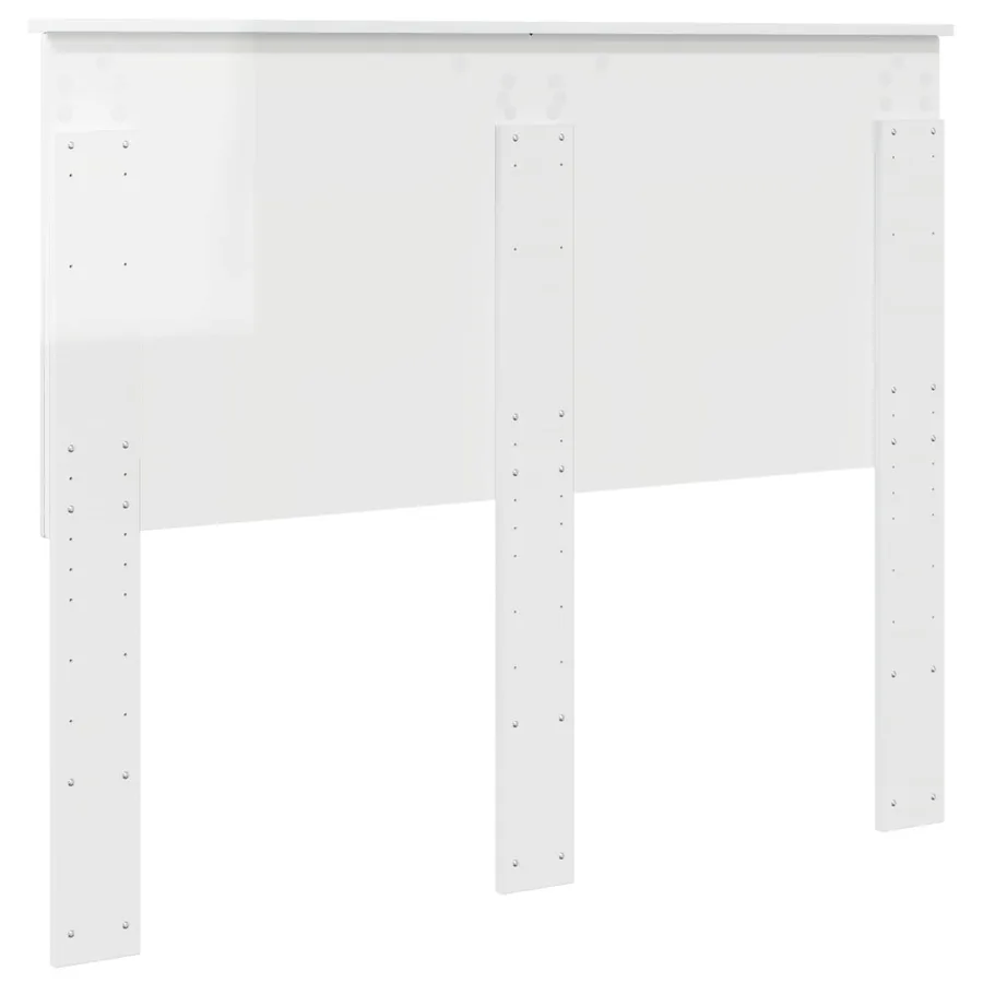 Tête de lit Blanc Brillant 100 cm Bois d’ingénierie - 6