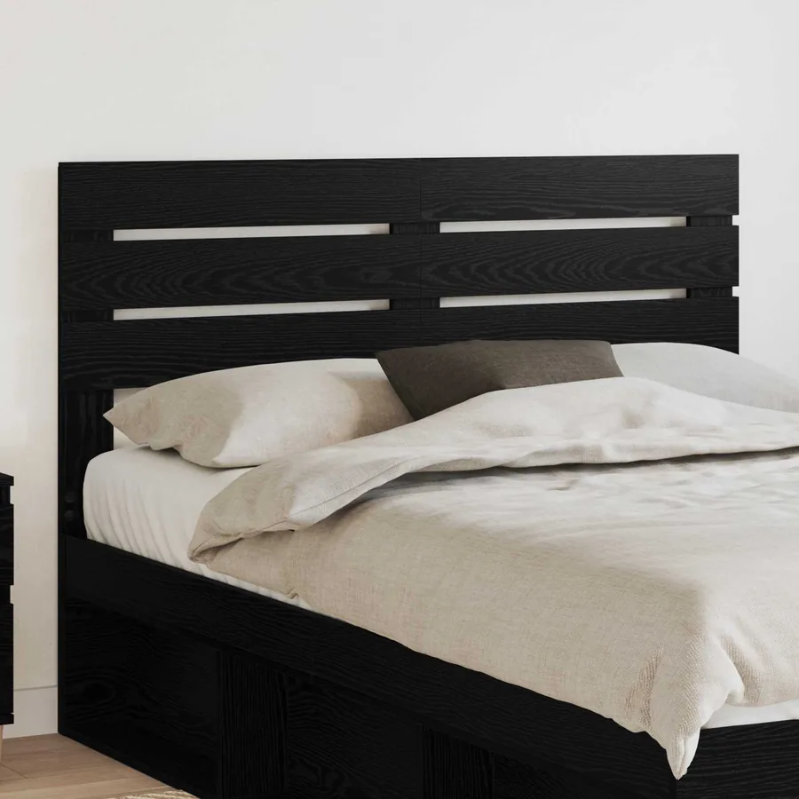 Tête de lit Chêne noir Bois d'ingénierie