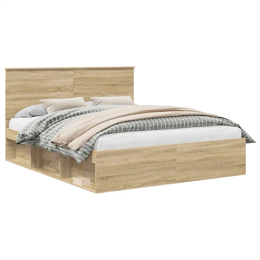 Cadre de lit Sonoma 160 x 200 cm Bois de pin massif - 2