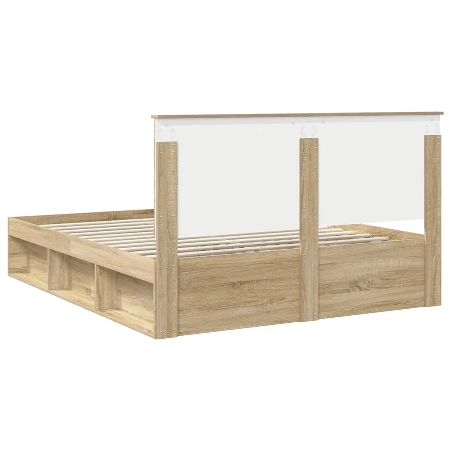 Cadre de lit Sonoma 160 x 200 cm Bois de pin massif - 9