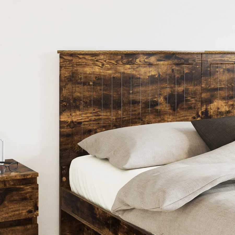 Tête de lit Chêne fumé 160 cm Bois d'ingénierie - 3