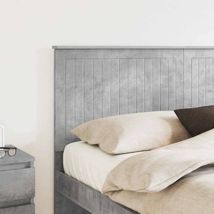 Tête de lit Gris béton 160 cm Bois d'ingénierie - 3