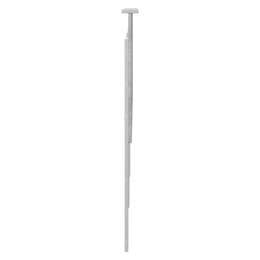 Tête de lit Gris béton 160 cm Bois d'ingénierie - 5