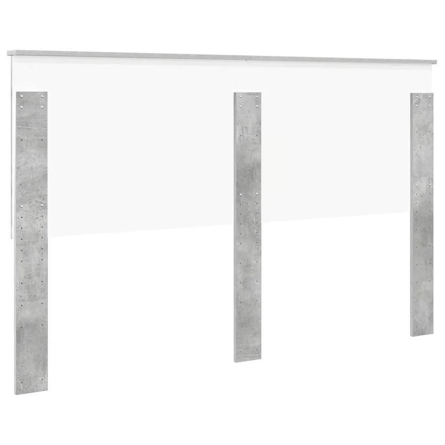 Tête de lit Gris béton 160 cm Bois d'ingénierie - 6
