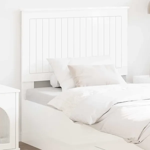Tête de lit Blanc Brillant 100 cm Bois d'ingénierie
