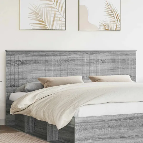 Tête de lit Gris Sonoma 200 cm Bois d'ingénierie