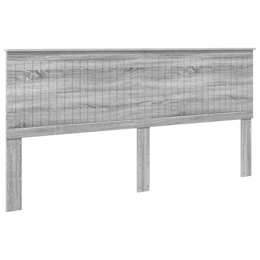 Tête de lit Gris Sonoma 200 cm Bois d'ingénierie - 2