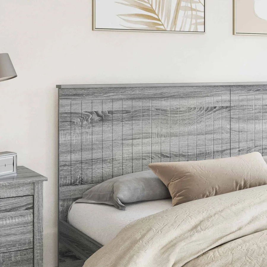 Tête de lit Gris Sonoma 200 cm Bois d'ingénierie - 3