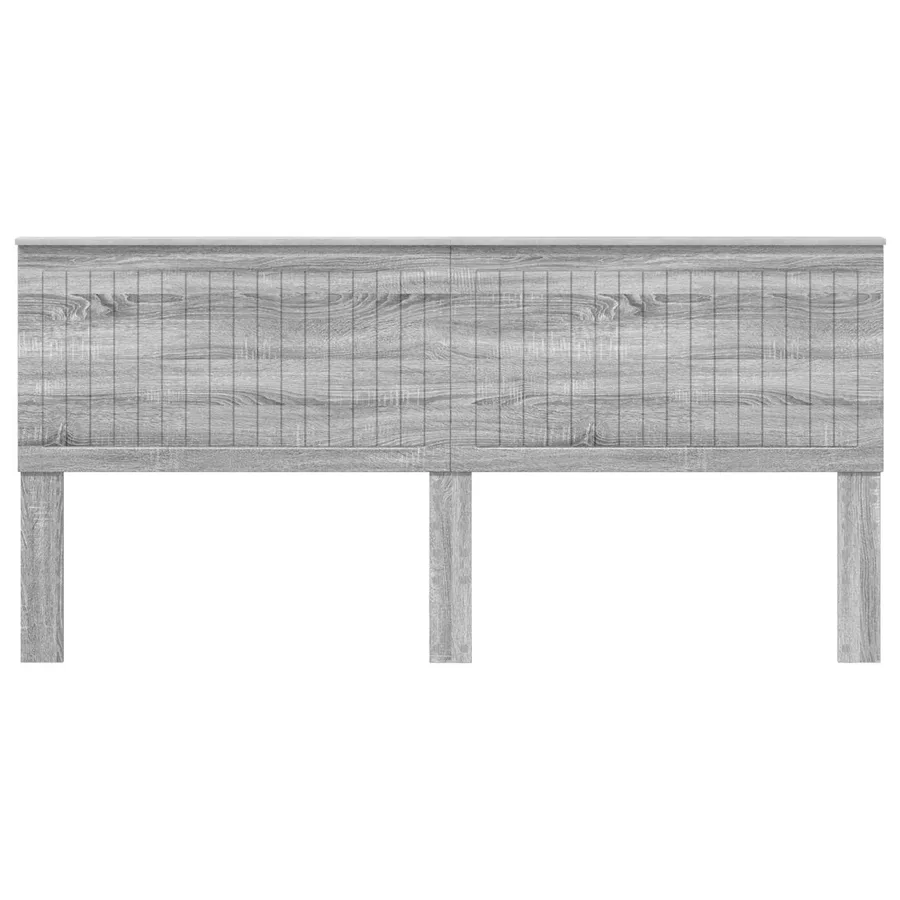 Tête de lit Gris Sonoma 200 cm Bois d'ingénierie - 4